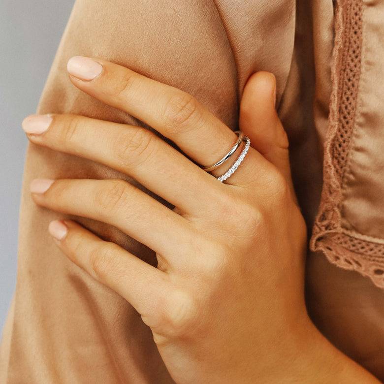 Nana Kay Swinging Silver Ring Syndetic Tägliche Deals