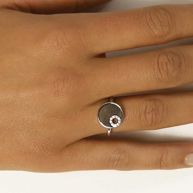Nana Kay Shiny Circles Ring Shell zollfrei