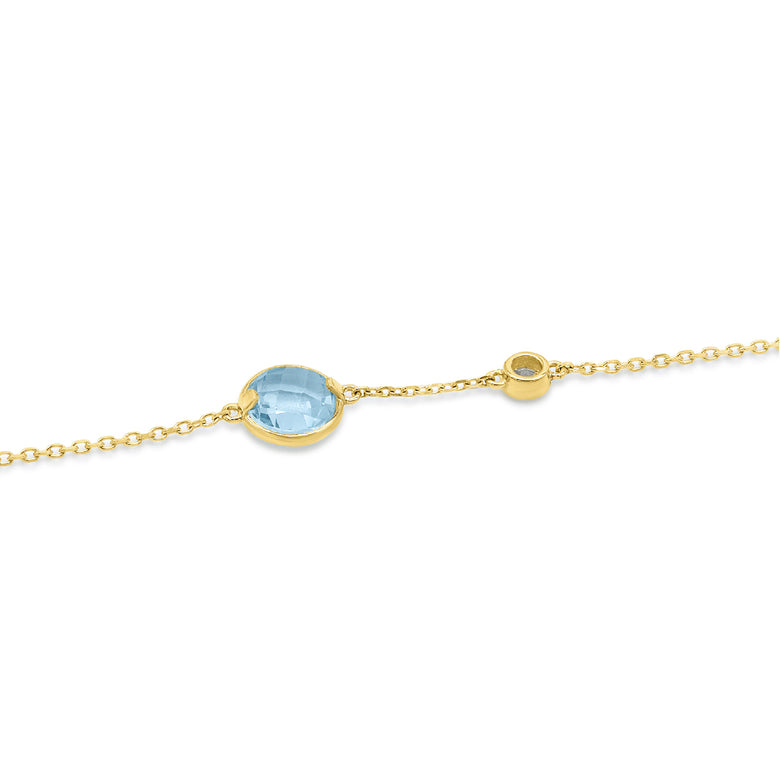 Nana Kay Echtgold Armband Aquamarine Fabrikladen
