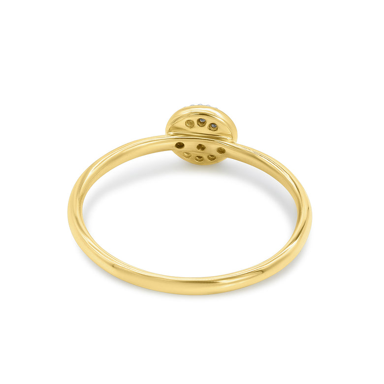 Nana Kay Echtgold Ring Halo Lagerräumung