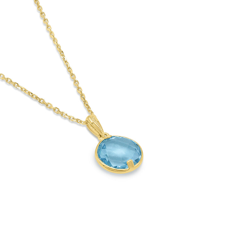 Nana Kay Echtgold Halskette Aquamarine Heißer Verkauf