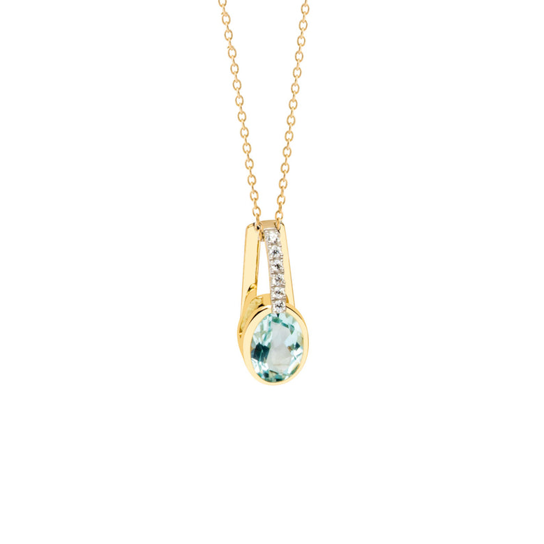 Nana Kay Echtgold Halskette Icy Blue Top Angebot