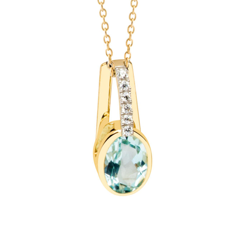 Nana Kay Echtgold Halskette Icy Blue Top Angebot