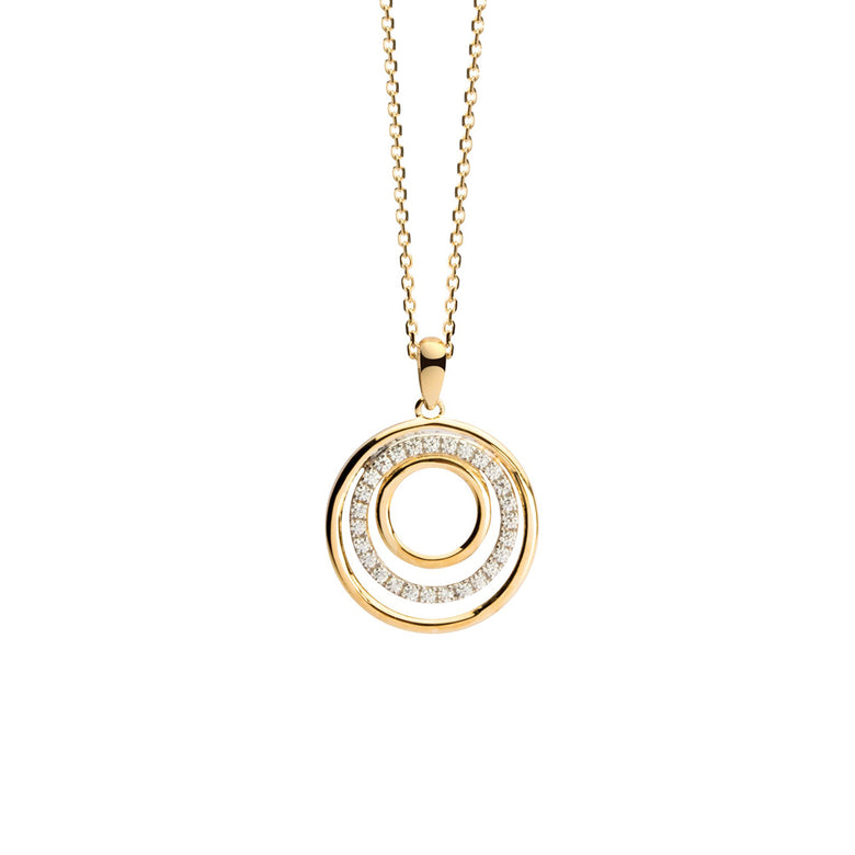 Nana Kay Echtgold Halskette Circles Kauf eins, bekomm eins gratis