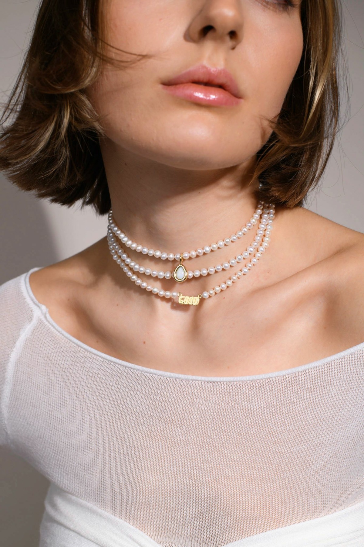 Nina Kastens Subway Pendant Opal Pear Große Rabatte