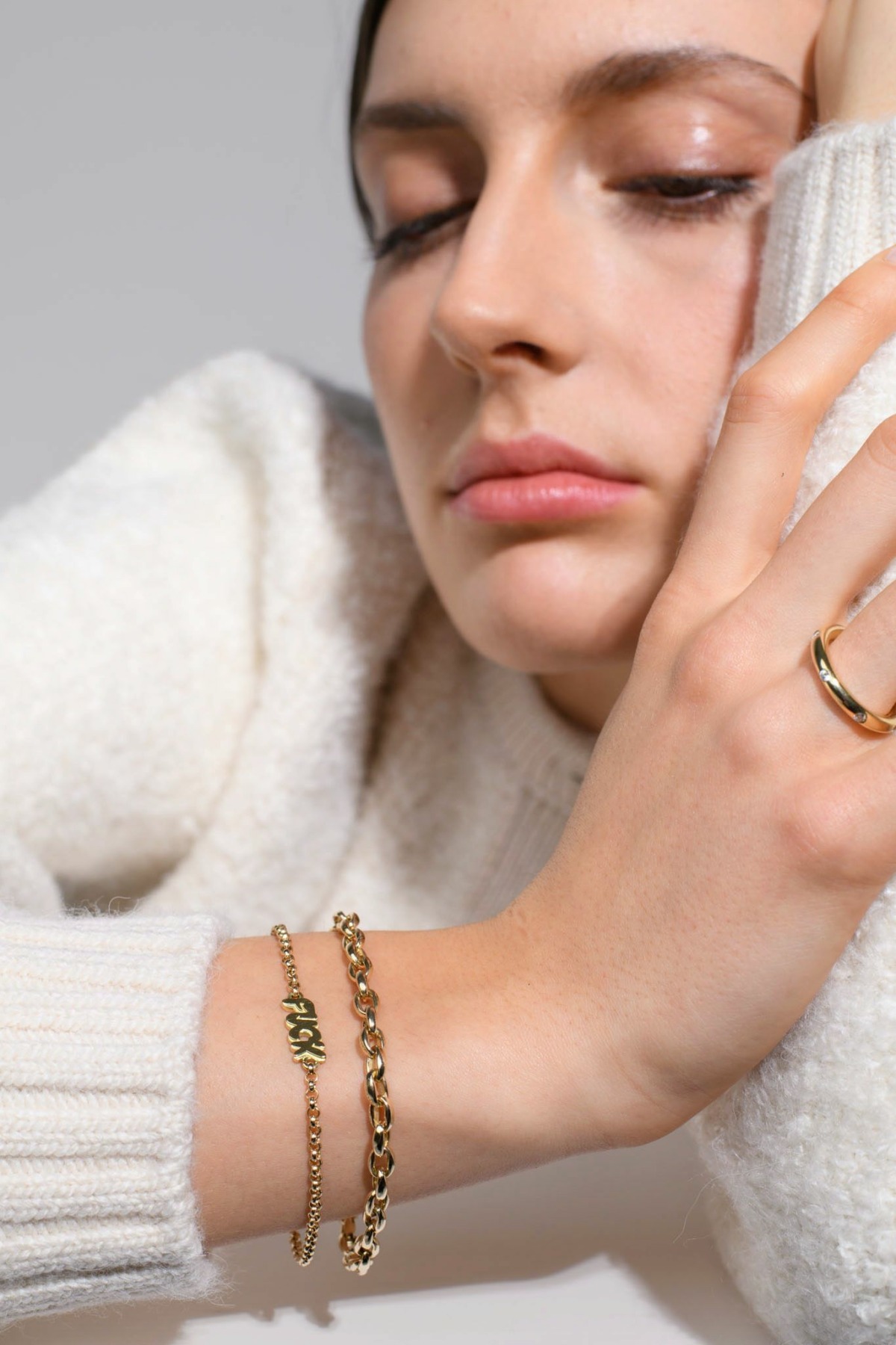Nina Kastens Oval Chain Bracelet Kostenloser Versand international