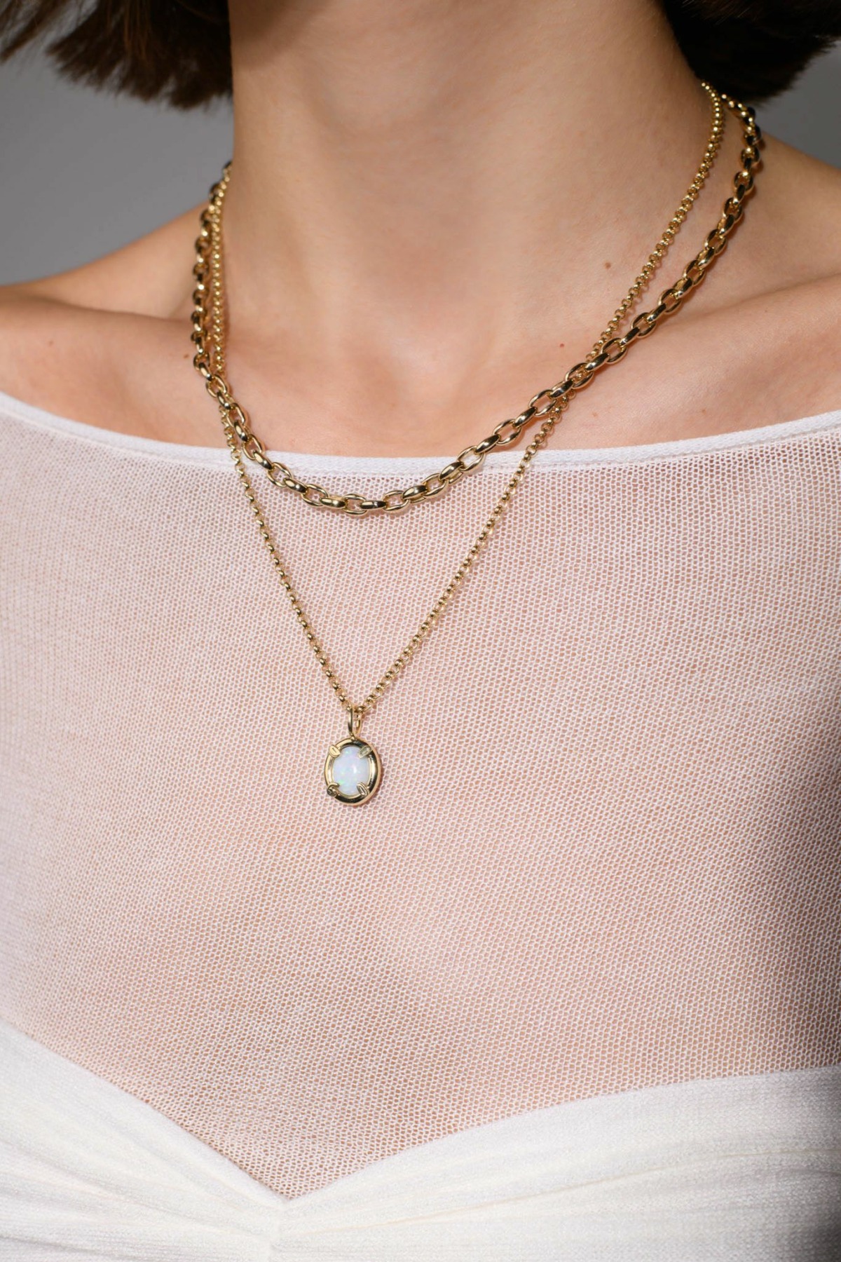 Nina Kastens Oval Chain Necklace Begrenzt auf 3 Tage