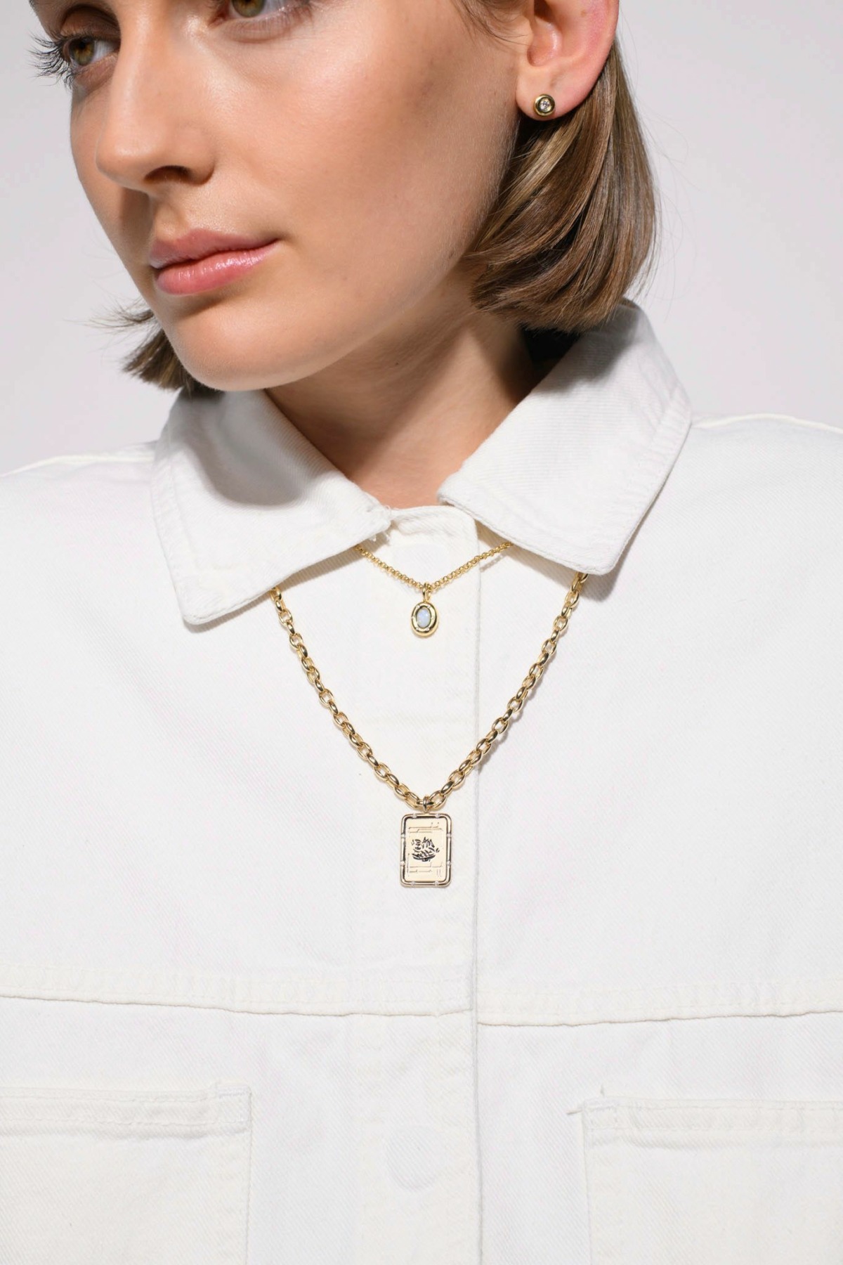 Nina Kastens Oval Chain Necklace Begrenzt auf 3 Tage