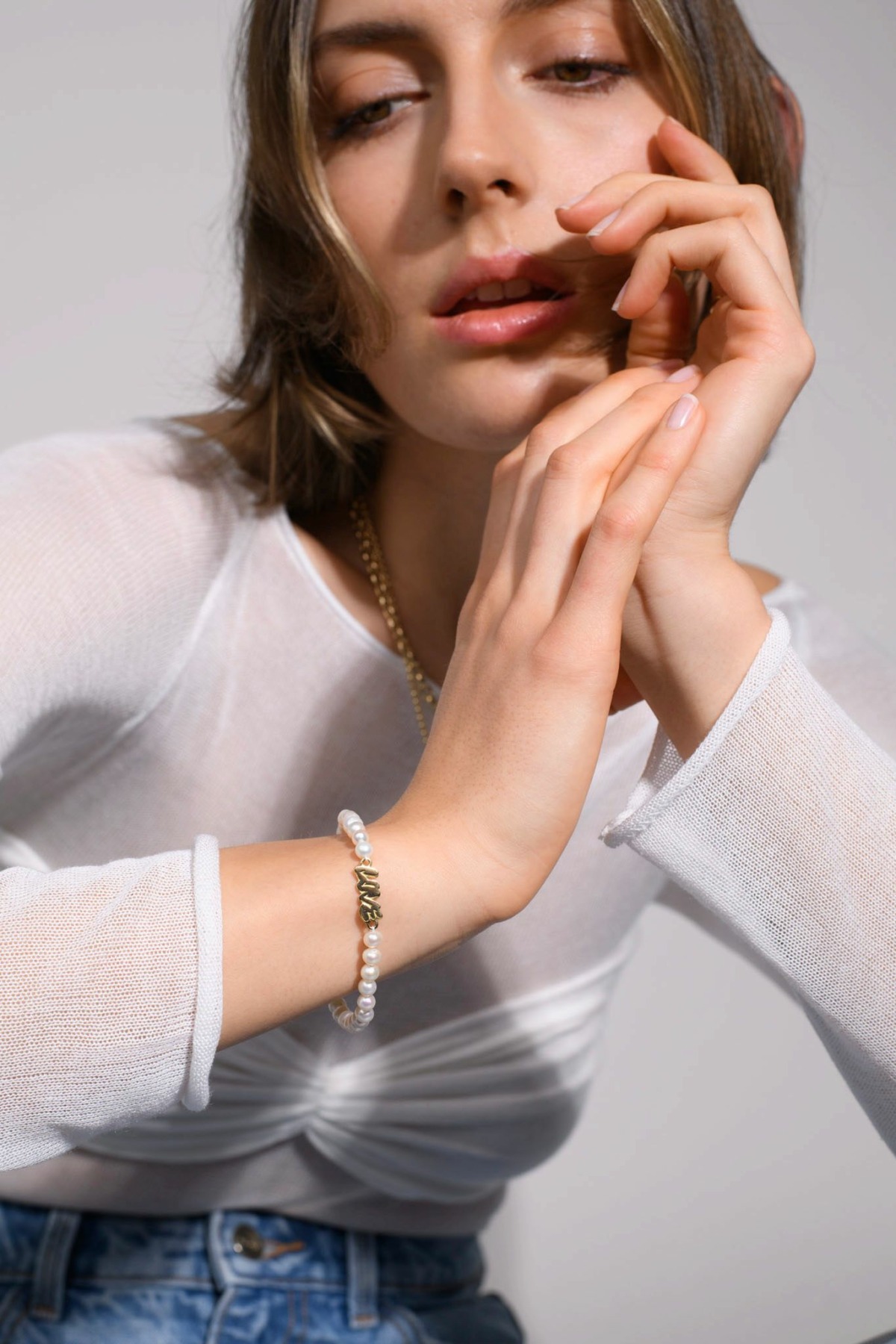 Nina Kastens LOVE Graffiti Pearl Bracelet Online