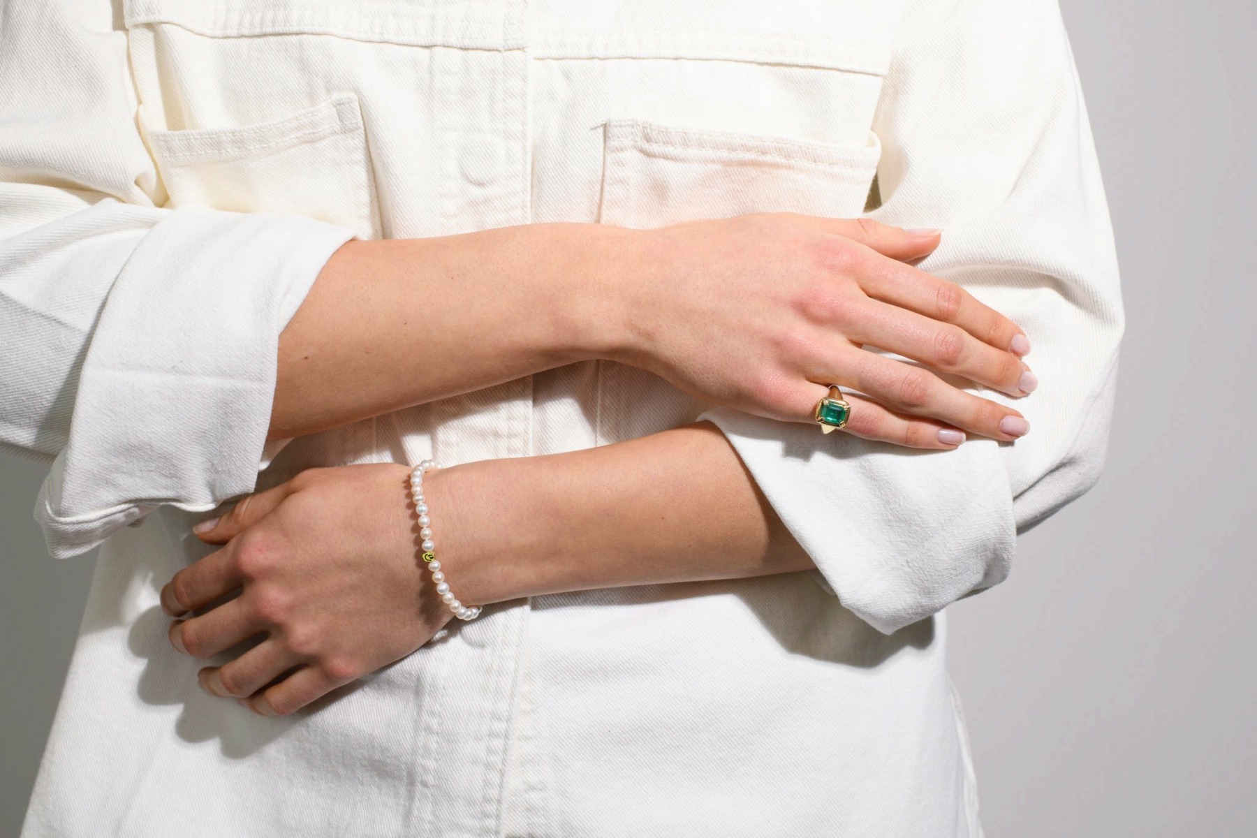 Nina Kastens Nice Day Pearl Bracelet Yellow im Angebot