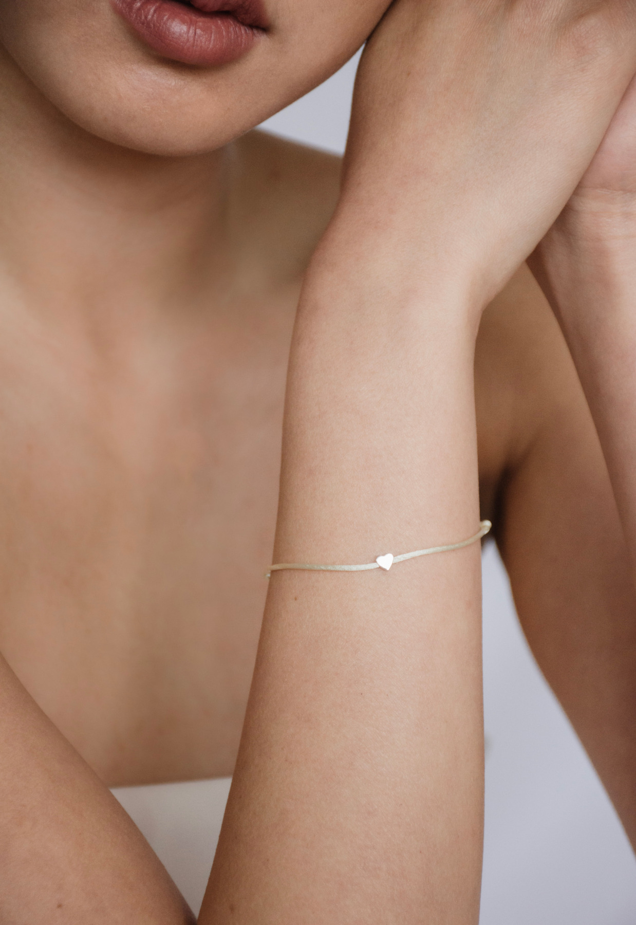 Nina Kastens Heart Bracelet White WG Weihnachtsangebot