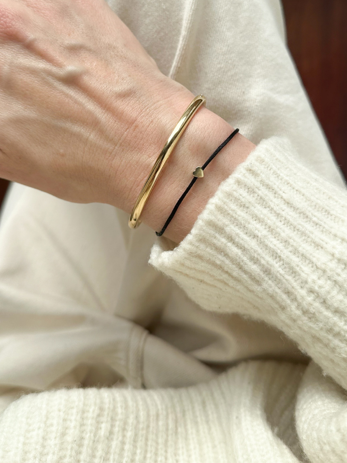 Nina Kastens Heart Bracelet Black Lagerräumung