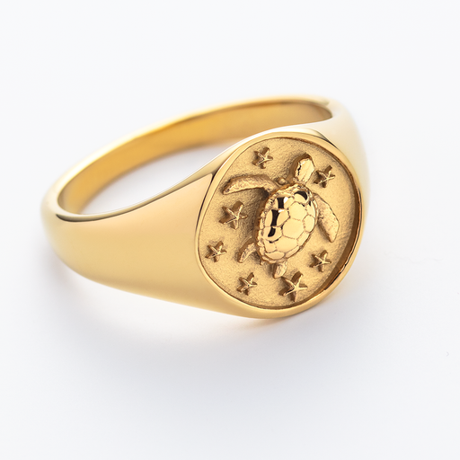 Paul Hewitt Turtle Signet Ring Gold Zeitbegrenzte Promotion