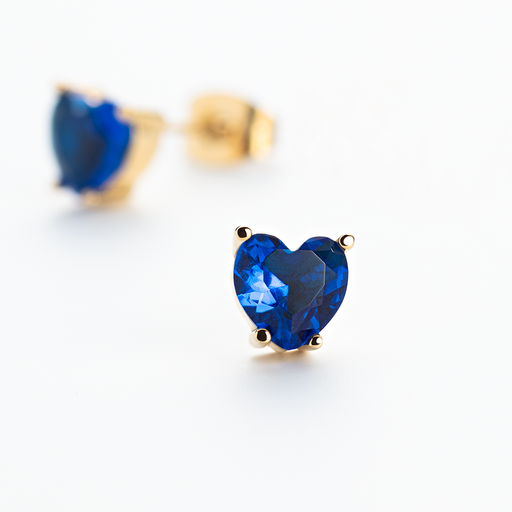 Paul Hewitt Blue Heart Ohrring Gold Nur für heute