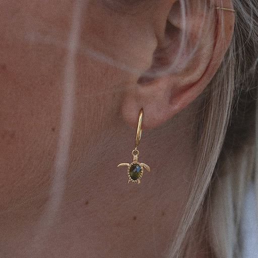 Paul Hewitt Turtle Hoops Ohrring Gold Clearance-Verkauf