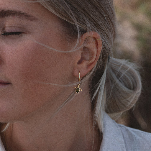 Paul Hewitt Turtle Hoops Ohrring Gold Clearance-Verkauf
