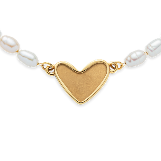 Paul Hewitt Engravable Heart Pearl Armkette Gold Black Friday Preise