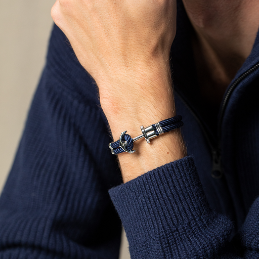Paul Hewitt PHREP Armband Silber Marineblau Online