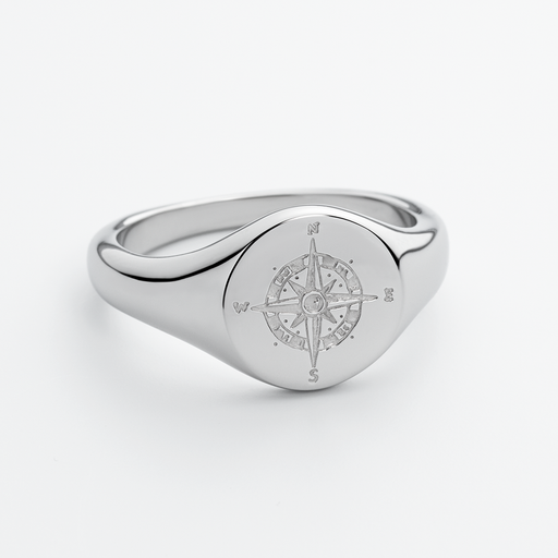 Paul Hewitt Men's Signet Ring Windrose Silber Jubiläumsangebot