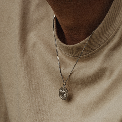 Paul Hewitt Men's St. Christopher Halskette Silber Saisonale Angebote