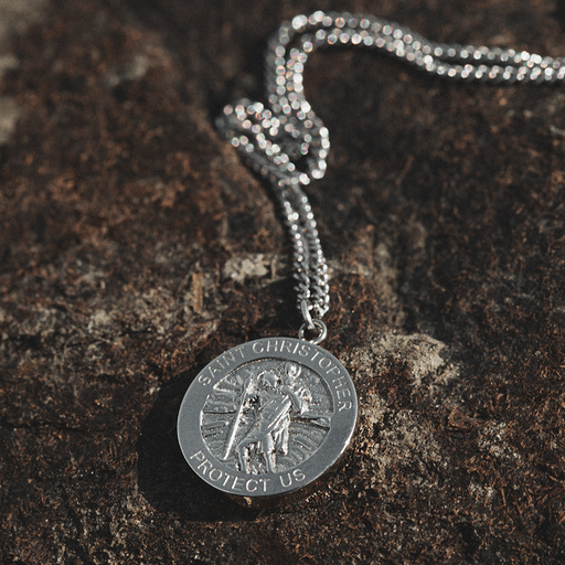Paul Hewitt Men's St. Christopher Halskette Silber Saisonale Angebote