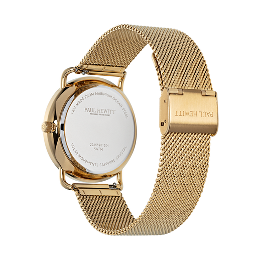 Paul Hewitt Sailor 39 mm Uhr Gold Blau Riesige Ersparnisse