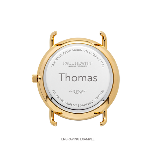 Paul Hewitt Sailor 39 mm Uhr Gold Blau Riesige Ersparnisse