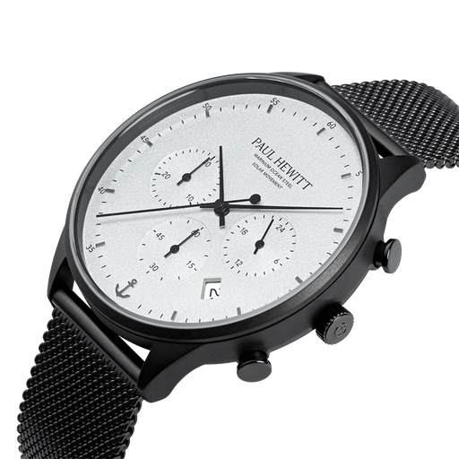 Paul Hewitt Chrono Uhr Schwarz Weiß Super Sparpreis