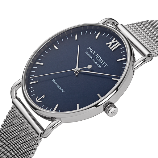 Paul Hewitt Sailor 39 mm Uhr Silber Blau Wochenangebot