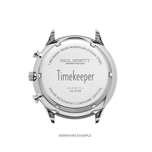 Paul Hewitt Chrono Uhr Silber Weiß Begrenzte Freigabe