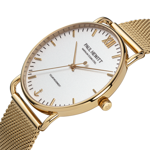 Paul Hewitt Sailor 39 mm Uhr Gold Weiß Letzte 3 Tage