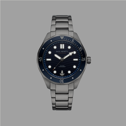 Paul Hewitt Ocean Diver Uhr Silber Blau Letzter Tag