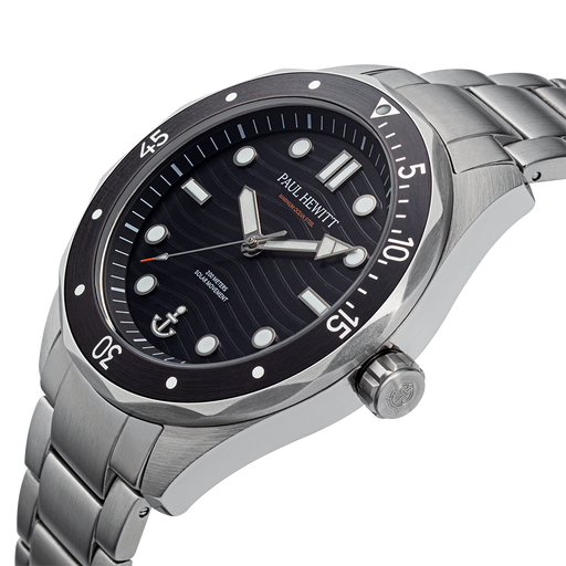 Paul Hewitt Ocean Diver Uhr Silber Schwarz Bis zu 60% Rabatt