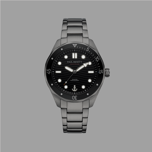 Paul Hewitt Ocean Diver Uhr Silber Schwarz Bis zu 60% Rabatt