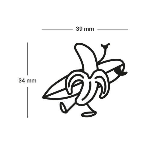 Paul Hewitt Men's Surfing Banana Tattoo Bis zu 65% Rabatt