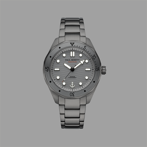 Paul Hewitt Ocean Diver Uhr Silber Weiß Vierteljährliche Förderung