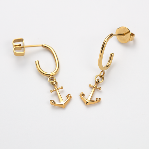 Paul Hewitt The Anchor II Hoops Ohrring Gold Meist gekauft