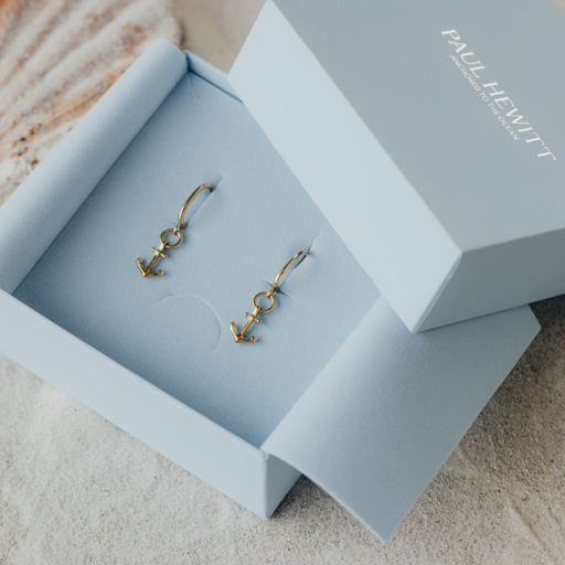Paul Hewitt The Anchor II Hoops Ohrring Gold Meist gekauft