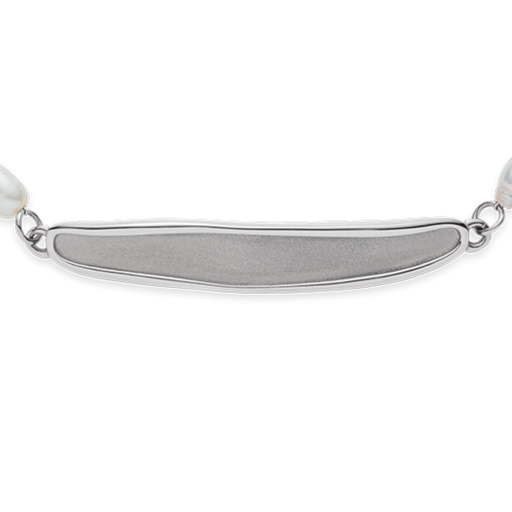 Paul Hewitt Engravable Plate Pearl Armkette Silber Online Shopping