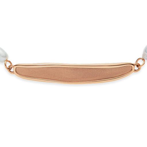 Paul Hewitt Engravable Plate Pearl Armkette Roségold Exklusivangebot
