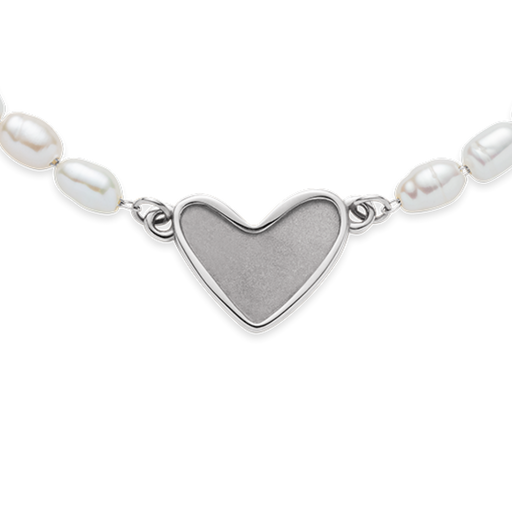 Paul Hewitt Engravable Heart Pearl Armkette Silber Preisnachlass