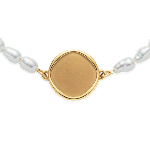 Paul Hewitt Engravable Coin Pearl Armkette Gold Weihnachtsangebot