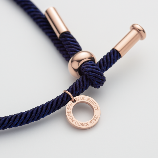 Paul Hewitt Vitamin Sea Armband Roségold Marinebelau Sonderangebot der Fabrik