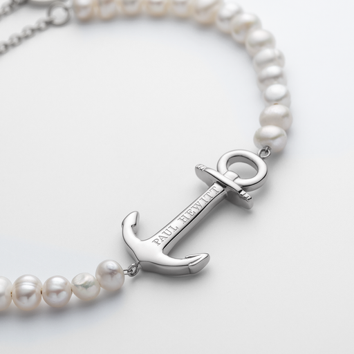 Paul Hewitt The Anchor Beads Armkette Silber Pearl Riesige Rabatte