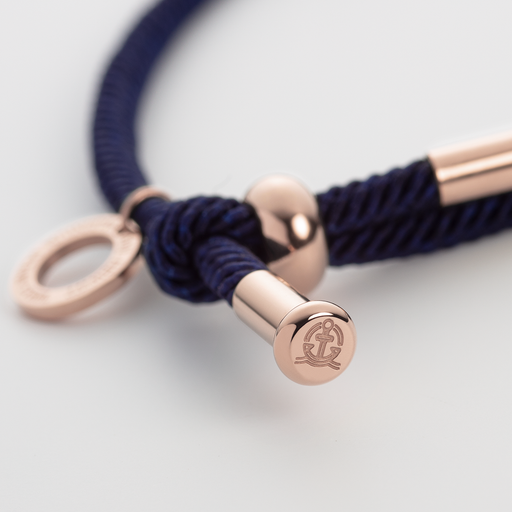 Paul Hewitt Vitamin Sea Gravur Armband Roségold Marineblau Im Verkauf