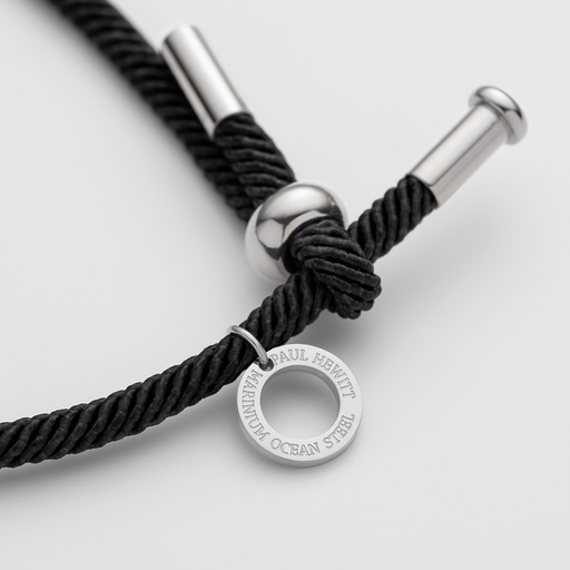 Paul Hewitt Vitamin Sea Armband Silber Schwarz Rabatte dieses Monats
