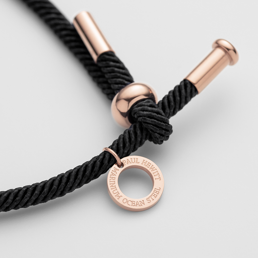 Paul Hewitt Vitamin Sea Armband Roségold Schwarz Schlussverkauf