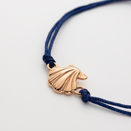 Paul Hewitt Scallop Blue Nylon Armkette Roségold Jubiläumsangebot