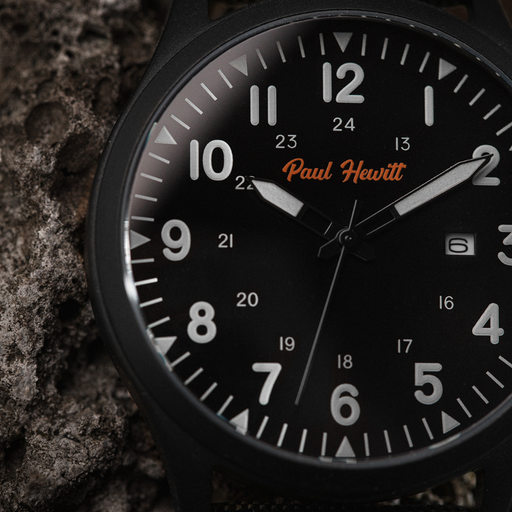 Paul Hewitt Captain's Field Watch Midnight black Riesige Ersparnisse