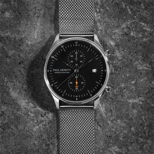 Paul Hewitt Chrono Quartz Mesh silver Begrenzte Freigabe